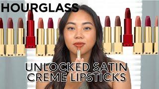 HOURGLASS UNLOCKED SATIN CREME LIPSTICKS