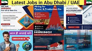 Latest jobs in Abu Dhabi / UAE, gulf jobs today, Abu dhabi jobs March 2025