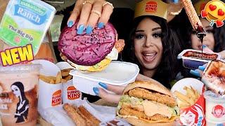 Eating NEW FAST FOOD MENU ITEMS For 24 HOURS!!!