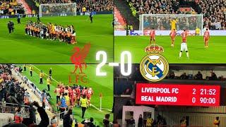 Thunderous atmosphere as Liverpool beat Real Madrid - Epic night of songs at Anfield 