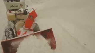 Slow Motion of 1974 Ariens 832 Snowblower with Impeller Kit