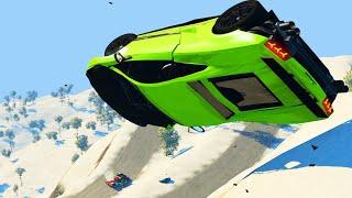 Dropping Expensive Cars off a Cliff - BeamNG Drive Crashes | Gaming Media