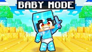 We Played Minecraft In BABY MODE!