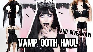  DEVIL FASHION TRY ON HAUL  Elegant Romantic and Vampire Goth Outfits *Giveaway* | Vesmedinia