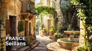 Relaxing Walks in France  Beautiful Seillans Village in the French Riviera 4k video tour