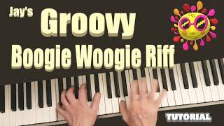 Boogie Woogie Piano Lesson ! Beginners Easy Tutorial GroovyBlues Riff [Step by Step]