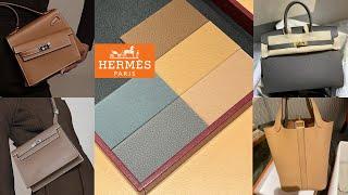 HERMES FALL/WINTER 2022 NEW HANDBAGS & RTW | 2022 NEW NEUTRAL COLORS: 0L GRIS MEYER & 0M CHAI