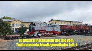 Jens im Einsatz 3.10.2024 Zu Besuch in Radebeul bei Tilo vom Traditionsverein Lößnitzgrundbahn Teil1