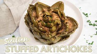 How to make Italian Stuffed Artichokes | Sicilian Recipe