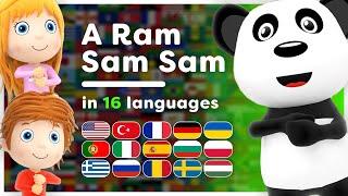 ⭐ A Ram Sam Sam  All languages!  Compilation of Nursery Rhymes  Hey Kids Worldwide