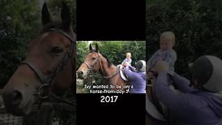 She would cry everytime you took her off #horse #equestrian #pony #horsegirl #horseriding #girl