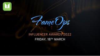 Fame Ops Influencer Awards | 18th March 2022 | Presented By Whipride | Hyderabad