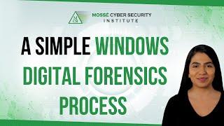 A simple process for performing a digital forensics investigation on Windows