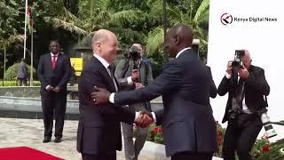 PRESIDENT RUTO RECEIVES CHANCELLOR OF GERMANY OLAF SCHOLZ AT STATE HOUSE, NAIROBI!!