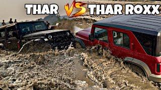 Thar Roxx Extreme water wading test ‼️| New offroading vlog 