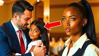 Waitress Brings Her Daughter to Work, and She Runs to Hug the Millionaire at Table Calling Him "Dad"