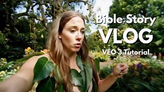 Create VIRAL Bible Story Vlogs In Minutes with Google VEO 3 (Make Long Videos With VEO 3)
