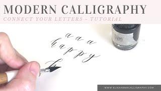 How to Connect Your Letters When Writing in Calligraphy || Calligraphy Tips & Tricks