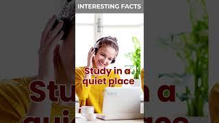 Interesting facts about study | Amazing study tips