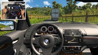 BMW X5 E53 through Narrow Roads - Euro Truck Simulator 2 | Cammus C12 Gameplay