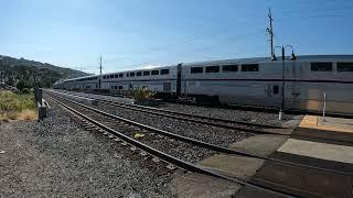 Amtrak train #736 & #5 California Zephyr in Martinez Ca 7/20/24