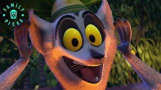 The Crew Meet King Julien and the Lemurs | Madagascar