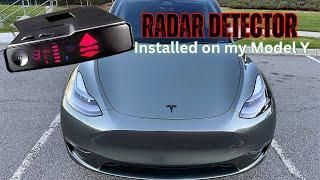 Installed a Radar Detector on my Tesla Model Y!