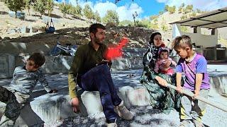 Evicting Babak's family from the village house and Babak's efforts to keep his house