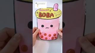 Kawaii Boba Blind Bag #asmr #blindbag #papercraft #papersquishy #diy #paperdiy #sanrio