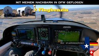 Ich bin mit meinem Nachbarn in DFW fliegen gegangen