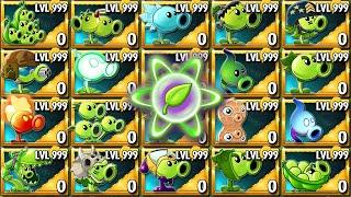 All PEA Plant VS Team Zombie  Frozen NOOB - PRO - HACKER - GOD - Who Will Win? - PvZ2 Plant vs Plant