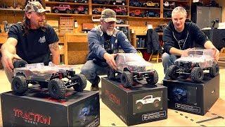 SURPRISING FRIENDS w/ 3 NEW TRAIL TRUCKS! TRACTION HOBBY CRAGSMAN 1:8 JEEP & RAPTOR | RC ADVENTURES