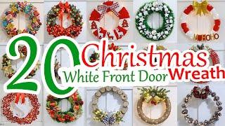 20 DIY Christmas Wreath Ideas: Add Festive Flair to Your White Door