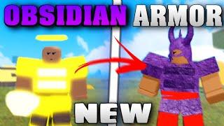 NEW ARMOR *OBSIDIAN* - PVP | ROBLOX BOOGA BOOGA 2019 [BETA]