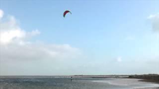 Kitesurfing Technique - Beach Start From Two Feet (Wide Shot)