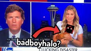 George, Quackity and BadBoyHalo REACTS TO THE BADBOYHALO CHICKEN ON THE NEWS