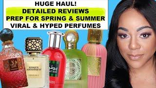 MIDDLE EASTERN SPRING & SUMMER FRAGRANCES HAUL| VIRAL, HYPED & NEW PERFUMES REVIEW & RATING