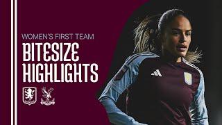 HIGHLIGHTS | Aston Villa Women v Crystal Palace Women | FA WSL Cup