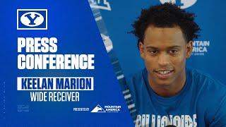 Keelan Marion | BYU Football | Media Availability | Arizona | October 7, 2024