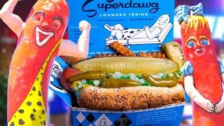 Eating at SUPERDAWG - A Chicago Original!