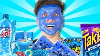 BLUE FOODS vs Face Mask CHALLENGE!