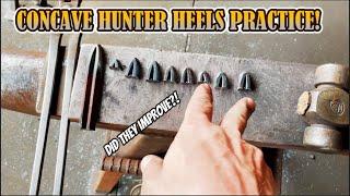 Practicing Hunter Heels Using 12" Piece of Concave for Efficiency & Progression