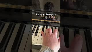 A Quick Piano Pro-tip #pianolearn #pianotutorial #pianolearn #learnpiano #pianolessons #pianolesson