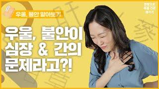 [우울, 불안] 우울, 불안이 심장 ＆ 간의 문제라고?!ㅣ우울, 불안 알아보기 (한음한방신경정신과한의원)