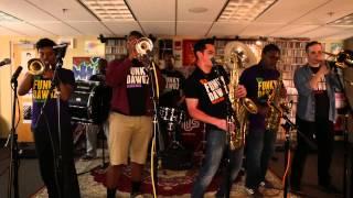 WHUS Studio Sessions: Funky Dawgz Brass Band Performs "Uptown Funk"