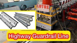 Highway Guardrail Roll Forming Line | Guard rail Machine