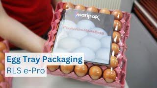 Egg Tray Packaging With RLS e-Pro Full Automatic L-Bar Sealer Shrink Wrapping Machine