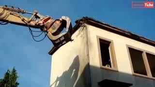 100 Extreme Dangerous Fastest Building Demolition Amazing Excavator Heavy Equipment Machine Working