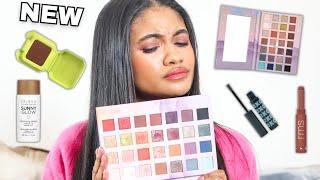 Full face of NEW makeup products ft. a new eye shadow palette & more!