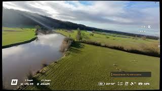 dji Neo Ironbridge River Severn in manual mode